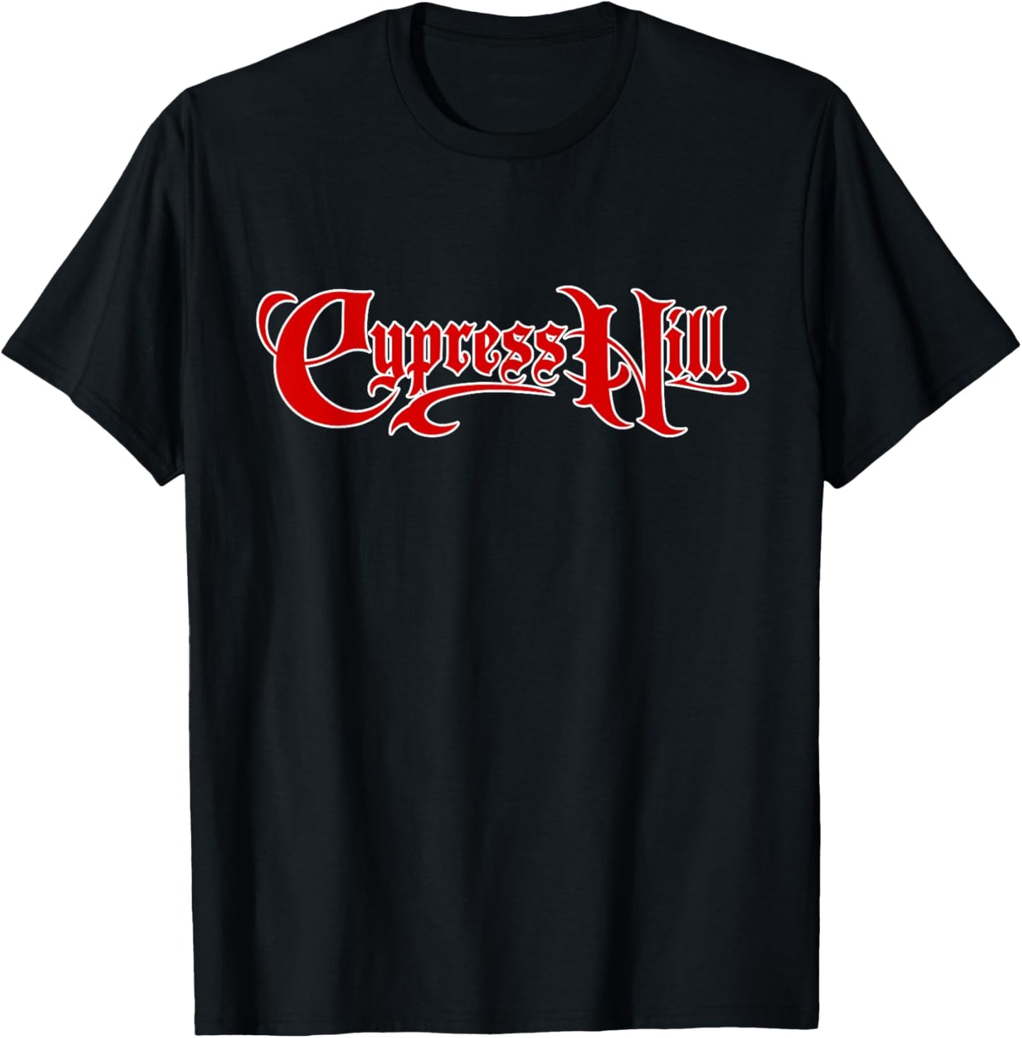 Cypress Hill Roter Spellout T-Shirt - T-Shirt | Black