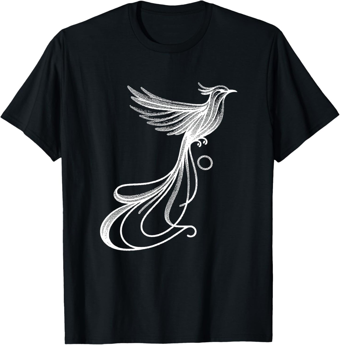 Quetzal Linéaire Ornithologue Haut de Gamme T-Shirt - T-Shirt | Black
