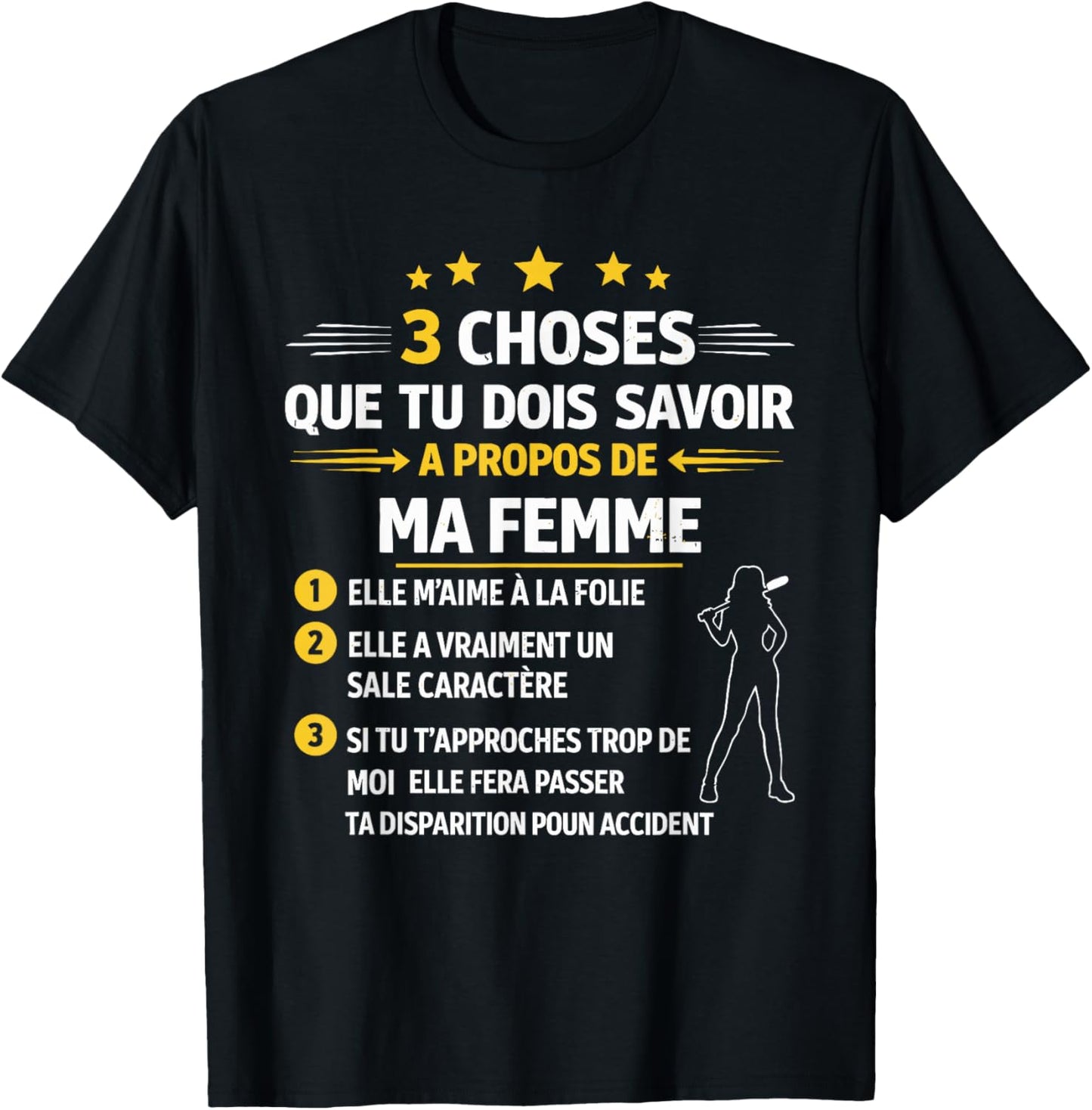 Gift Husband Lover Boyfriend Humour Couple T-Shirt - T-Shirt | Black