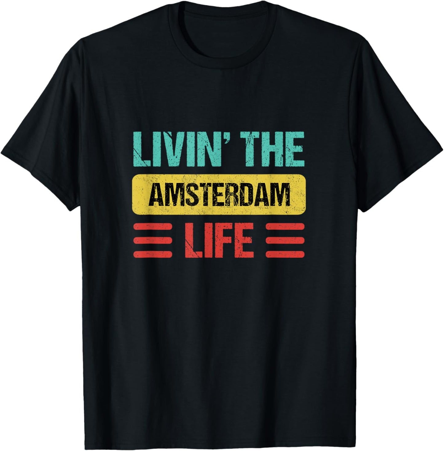 Amsterdam Netherlands T-Shirt - T-Shirt | Black