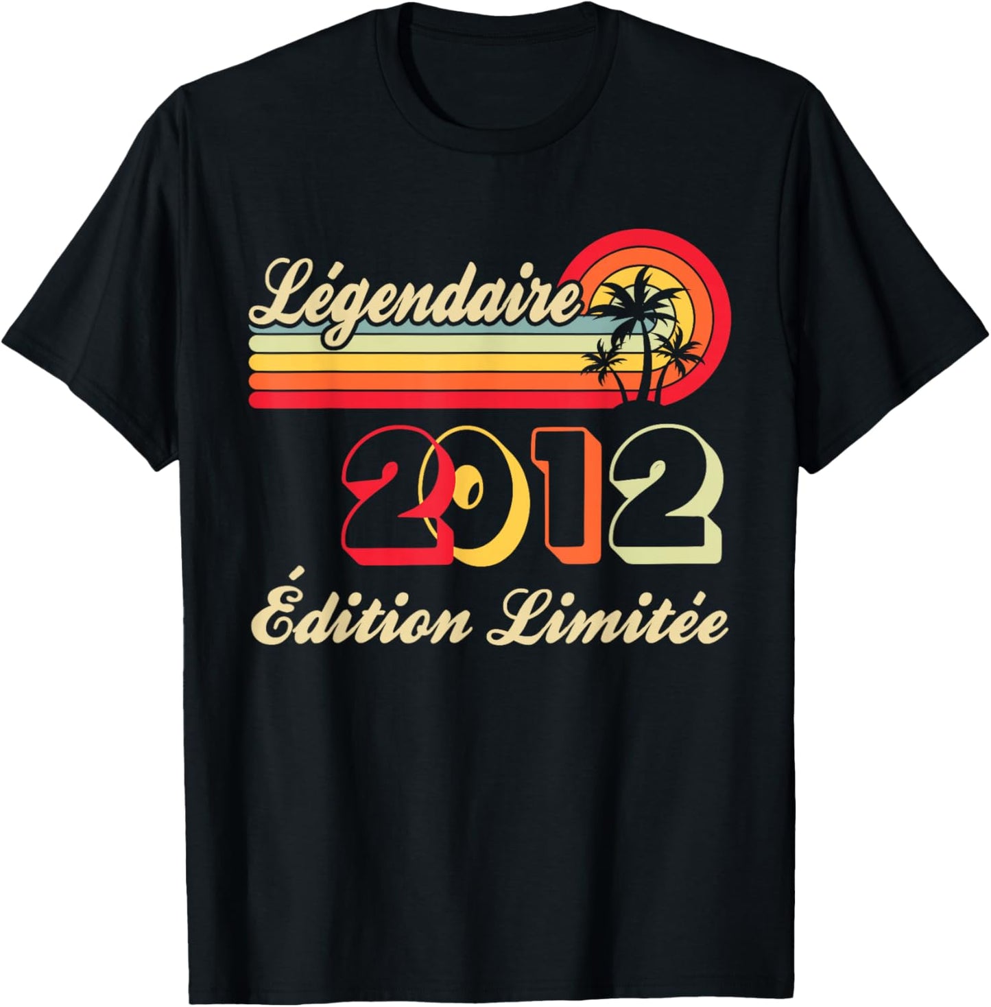 2012 14 Years Old Boy Girl Birthday Gift Boy 2012 T-Shirt - T-Shirt | Black
