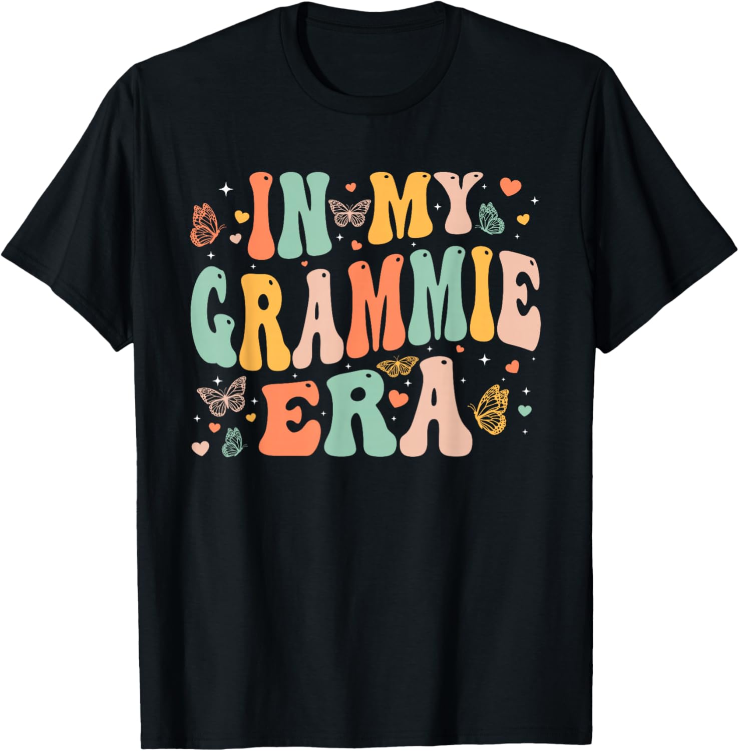 Retro Groovy In My Grammie Era Mother's Day Gifts Women T-Shirt - T-Shirt | Black