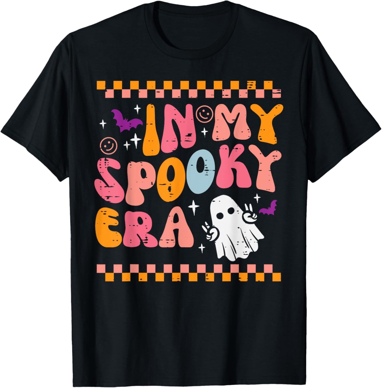 Halloween My Spooky Era Retro Costume Groovy Men Women Kids T-Shirt - T-Shirt | Black