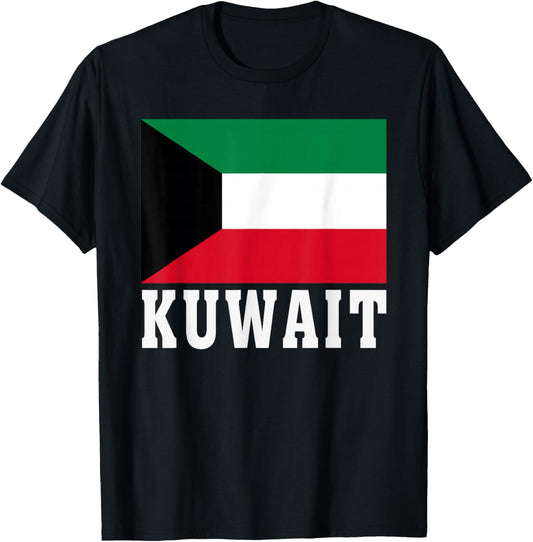 Kuwait Flag Patriotic National Roots Souvenir T-Shirt - T-Shirt | Black