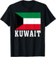 Kuwait Flag Patriotic National Roots Souvenir T-Shirt - T-Shirt | Black