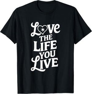 Love Women Life You Live Motivational Men Kids T-Shirt - T-Shirt | Black