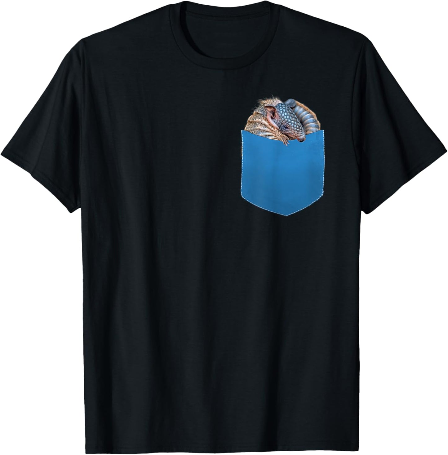 Armadillo Shirt - Baby Armadillo in Pocket Men, Women, Kids T-Shirt - T-Shirt | Black