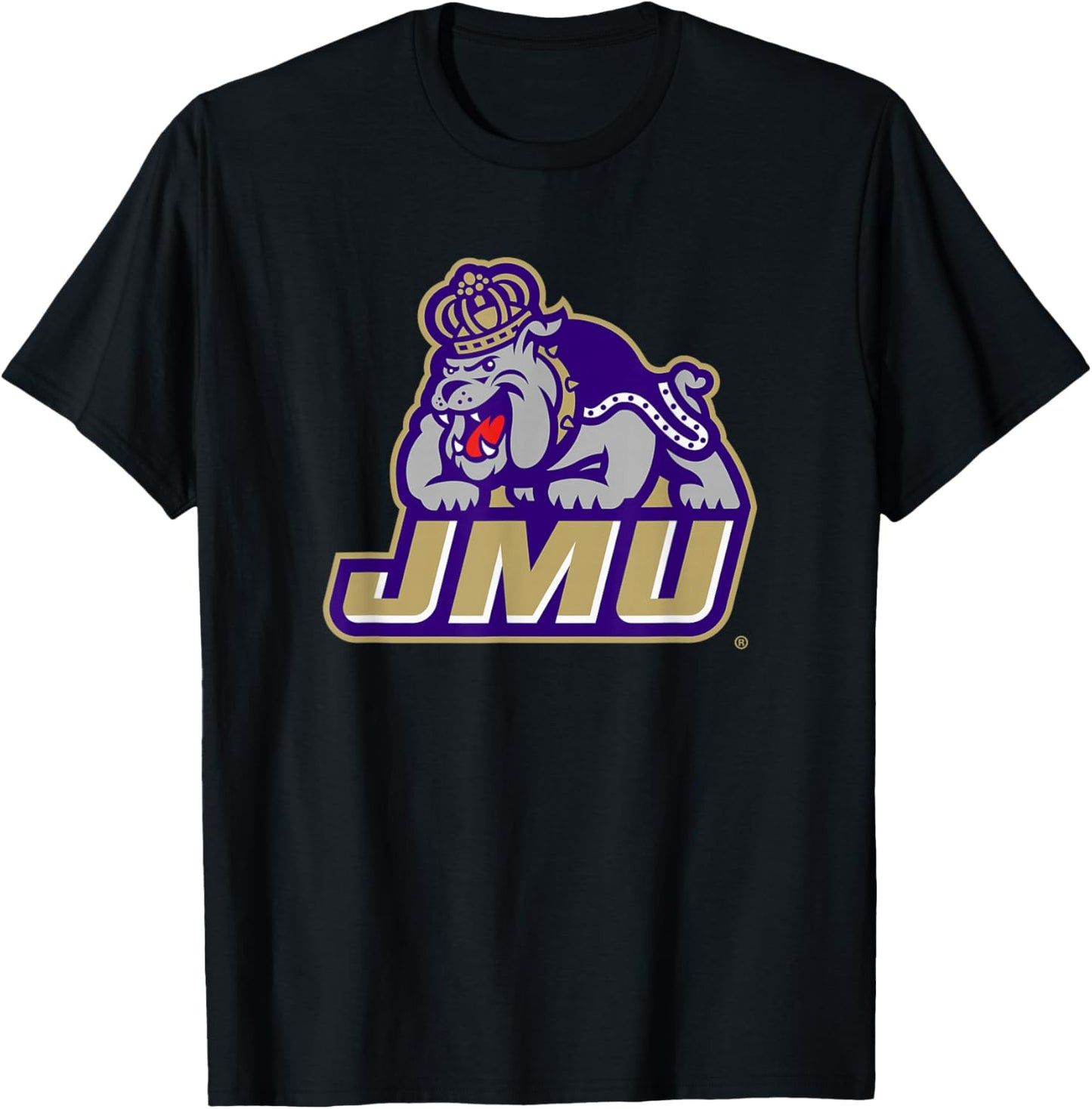 James Madison Dukes Mascot Icon Officially Licensed T-Shirt - T-Shirt | Black