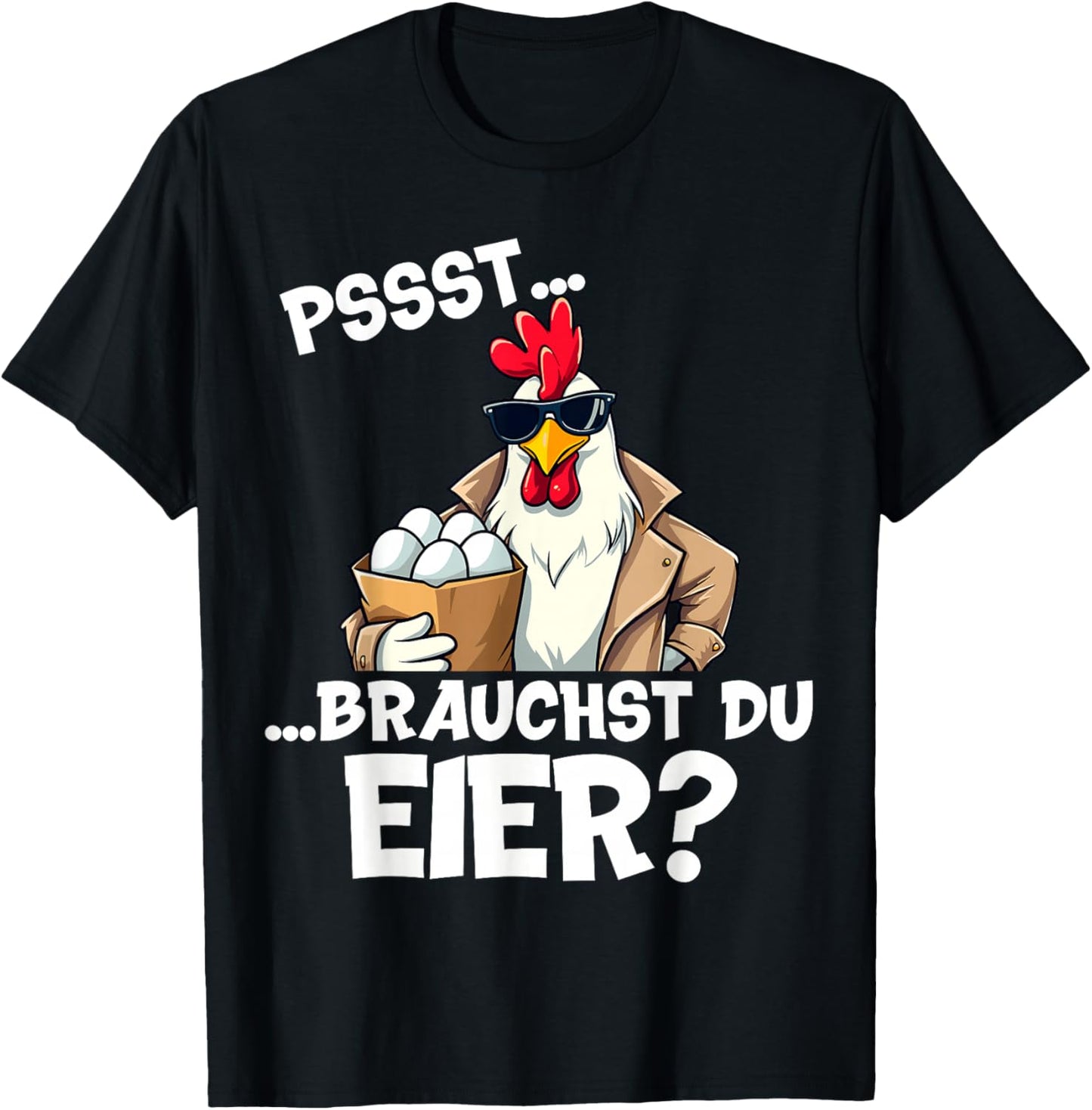 Eierverkäufer Eierdealer Eier Bauer Dorf lustiger Spruch T-Shirt - T-Shirt | Black