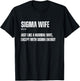 Funny Sigma Wife Funny Gen Alpha Sigma Family Meme Family T-Shirt - T-Shirt | Black