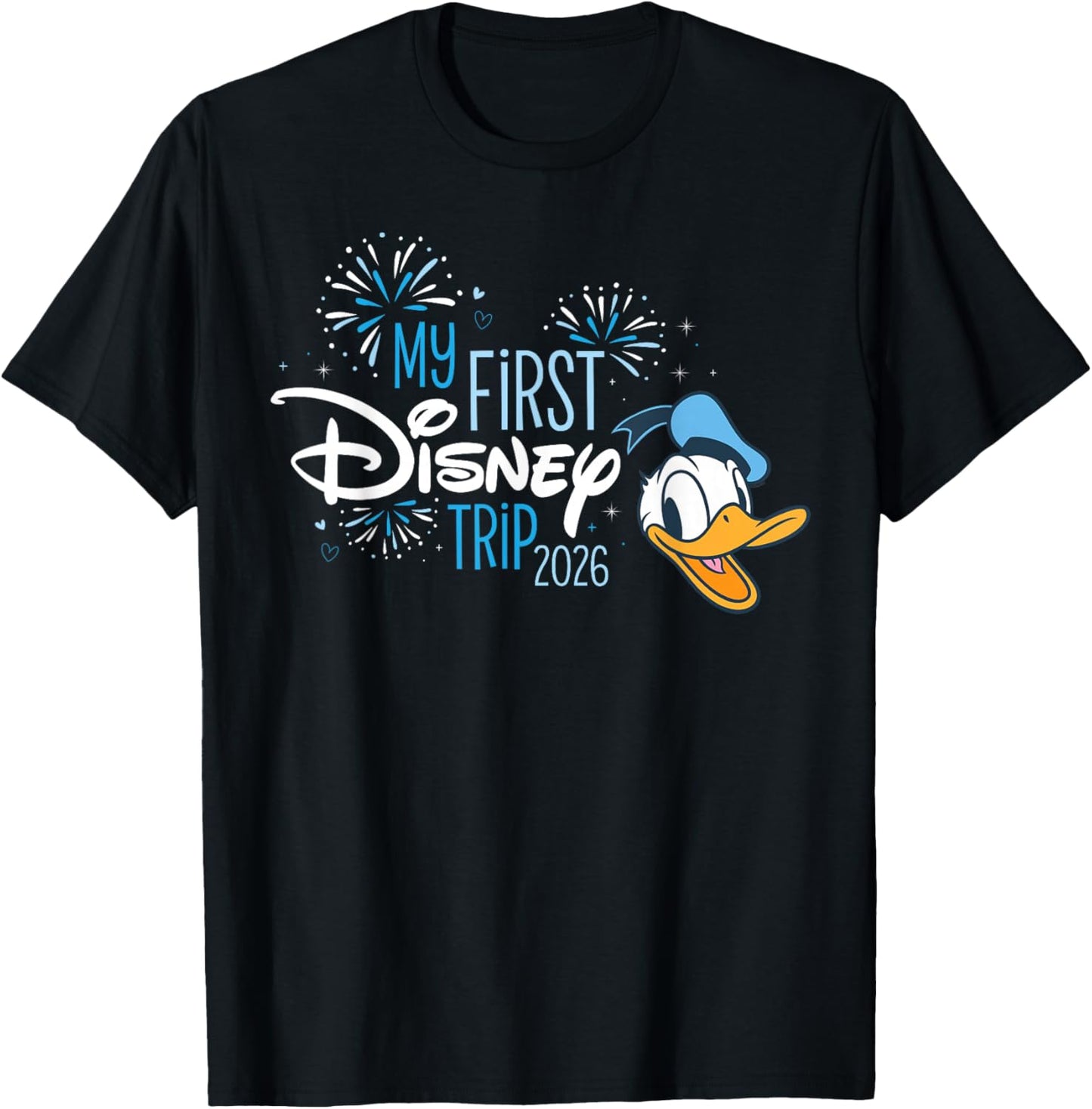 Disney Donald Duck My First Disney Trip 2026 Vacation T-Shirt - T-Shirt | Black