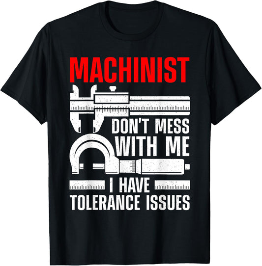 Funny Machinist Art Women Machine Operator Machinist T-Shirt - T-Shirt | Black
