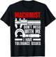 Funny Machinist Art Women Machine Operator Machinist T-Shirt - T-Shirt | Black