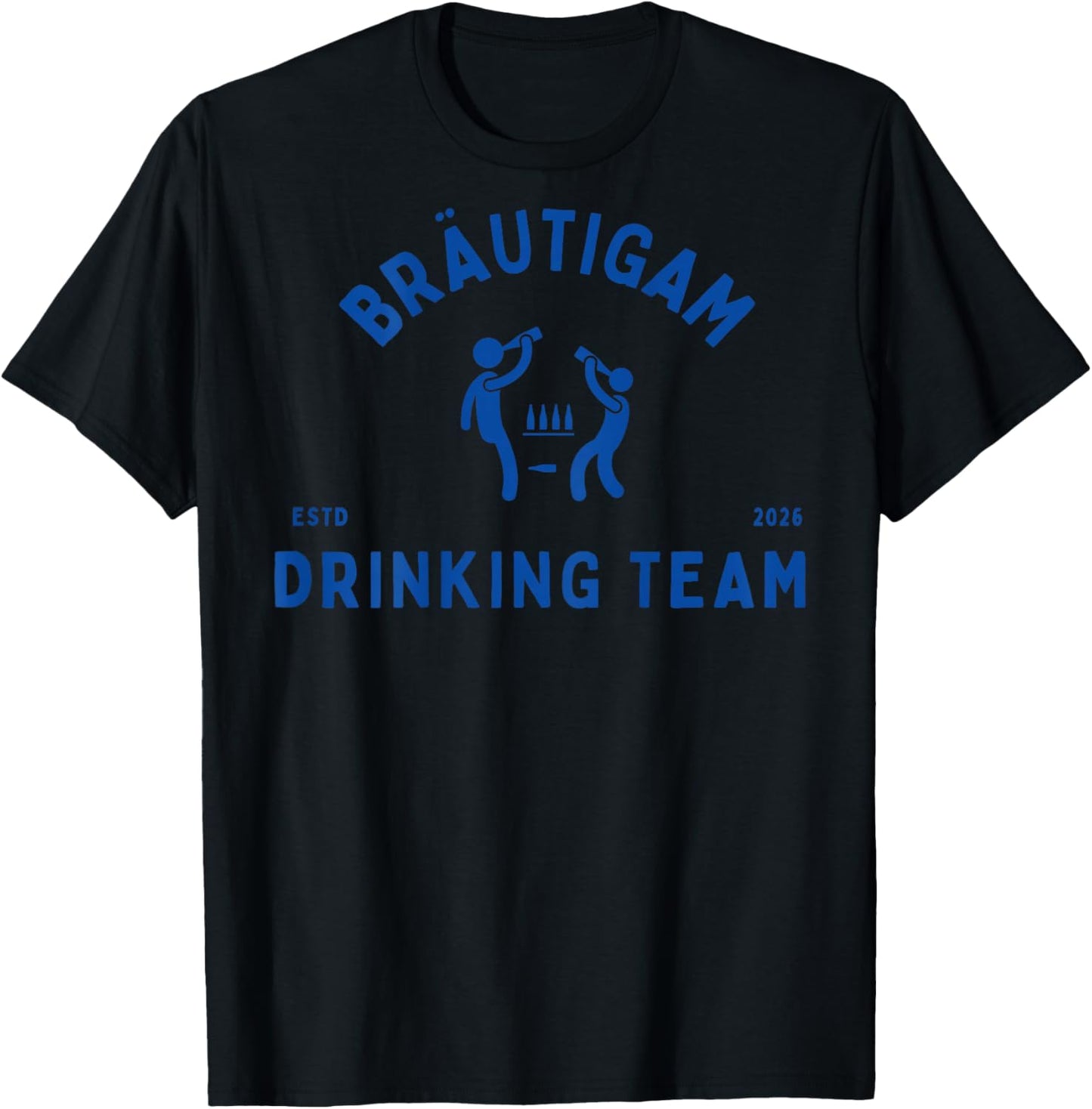 Bräutigam Drinking Team JGA Junggesellenabschied Party Motiv T-Shirt - T-Shirt | Black