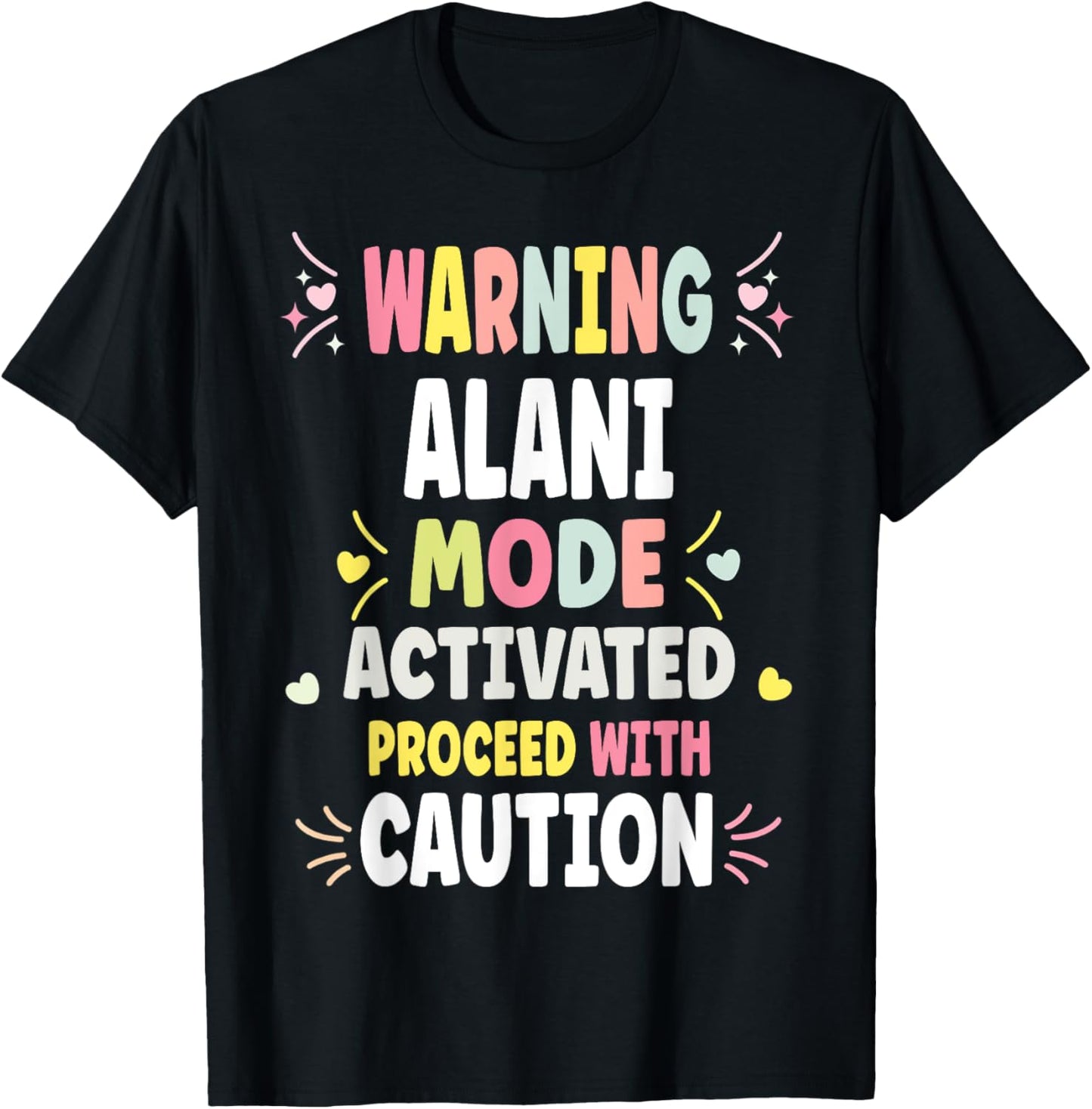 ALANI Personalized Women's Gift Custom ALANI T-Shirt - T-Shirt | Black