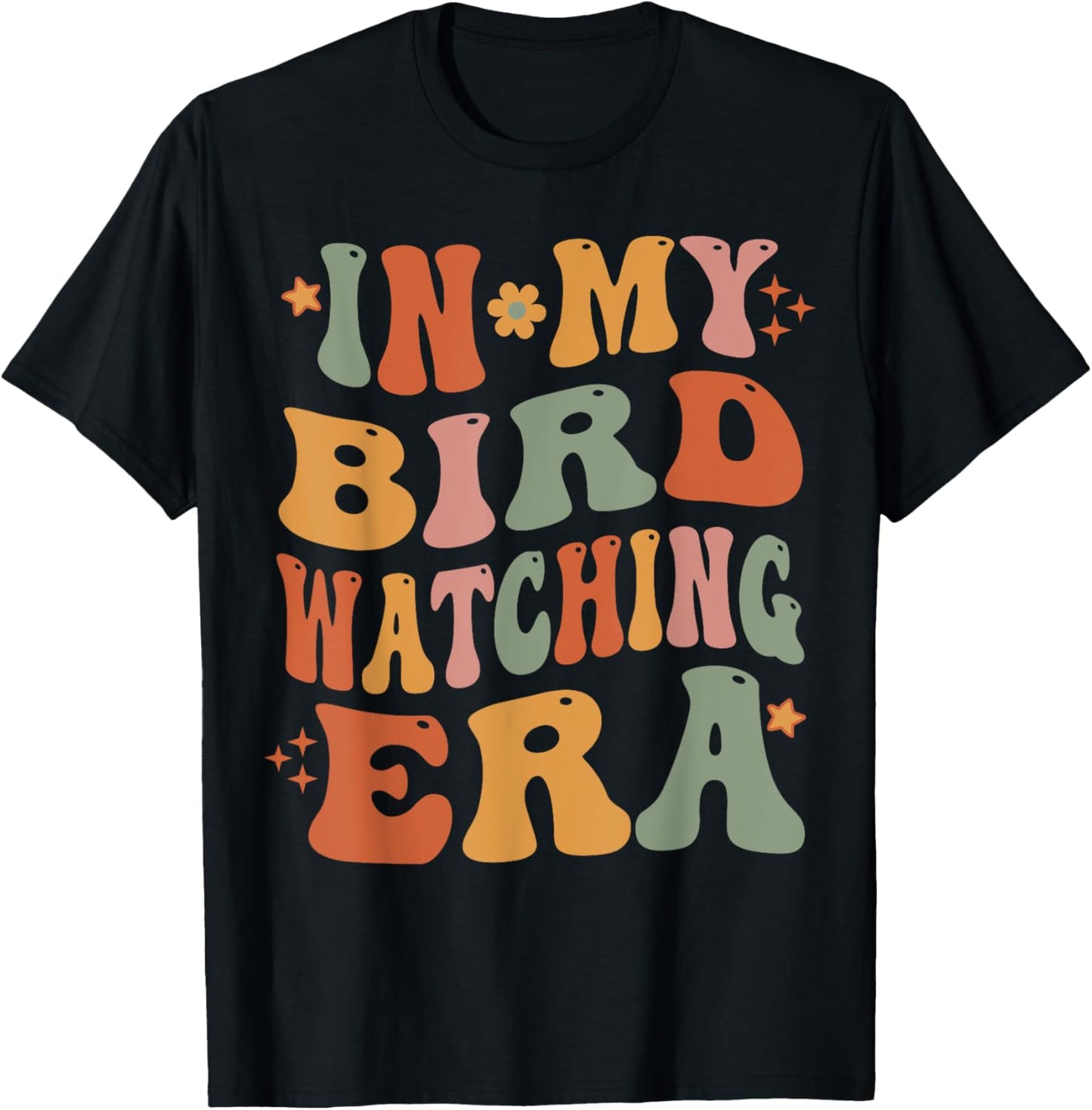 Cute In My Bird Watching Era Funny Birds Lovers T-Shirt - T-Shirt | Black