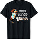 She's with Me for My Wiener Funny Dog Lovers T-Shirt - T-Shirt | Black