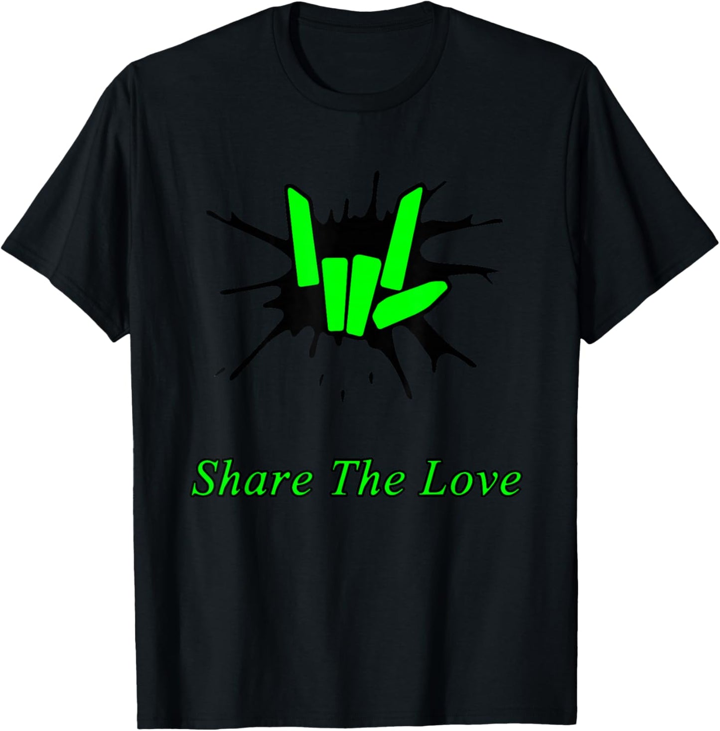 Kids Share The Love Merch for Birthday Gifts T-Shirt - T-Shirt | Black