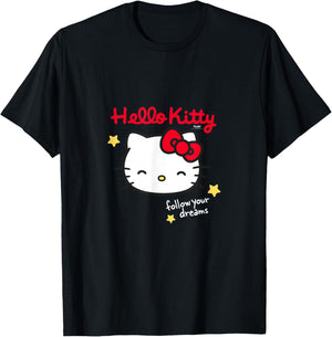 Hello Kitty Character Follow Your Dreams , black, S T-Shirt - T-Shirt | Black