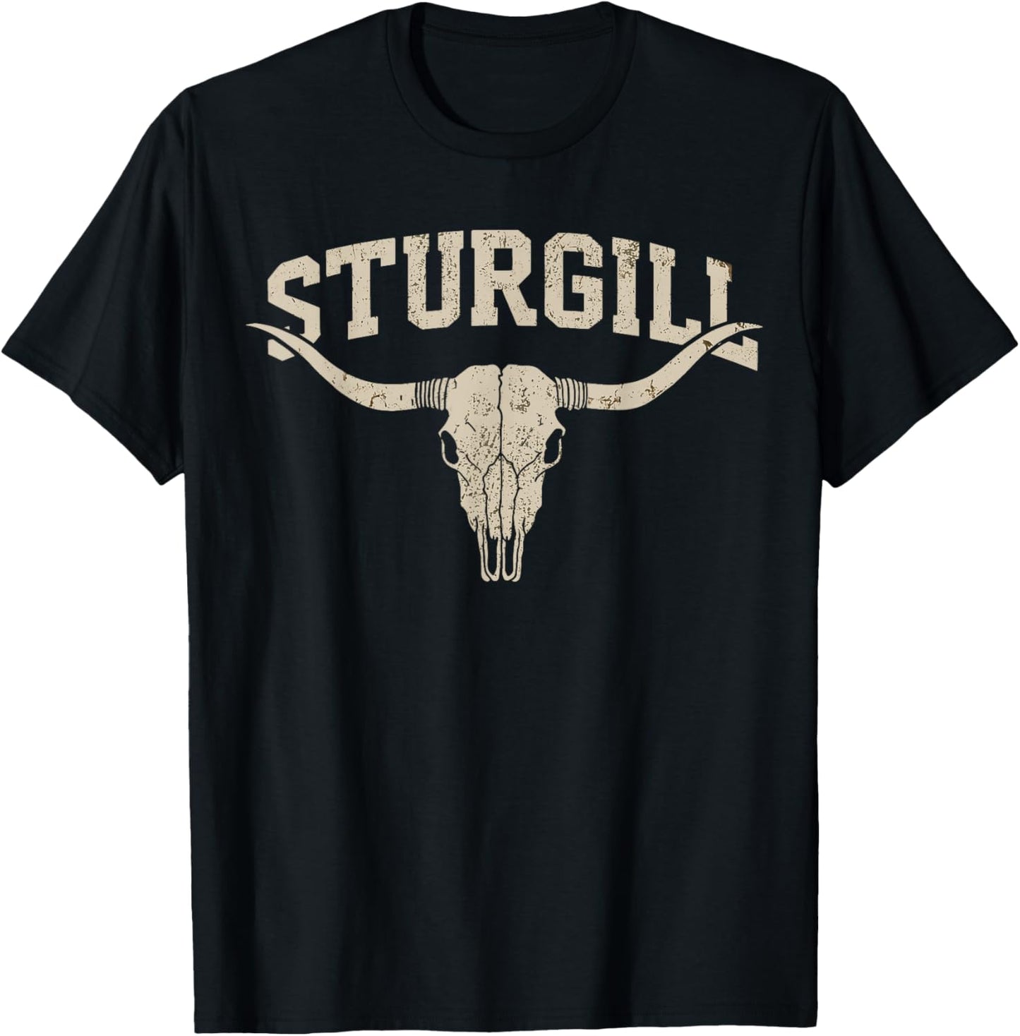 Retro Sturgill Name Graphic Gift Women Kid Boy Girl T-Shirt - T-Shirt | Black
