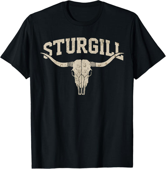 Retro Sturgill Name Graphic Gift Women Kid Boy Girl T-Shirt - T-Shirt | Black