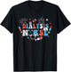 America USA Fireworks Dialysis Nurse 4th Of July Women Men T-Shirt - T-Shirt | Black