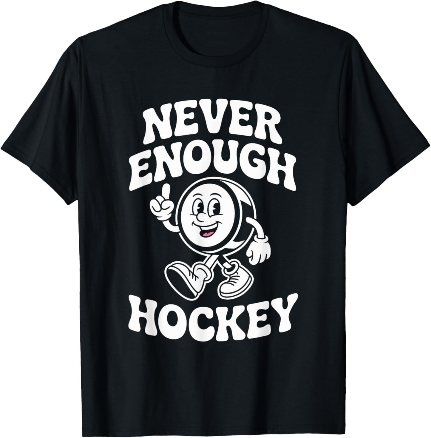 Funny Hockey Retro T-Shirt - T-Shirt | Black