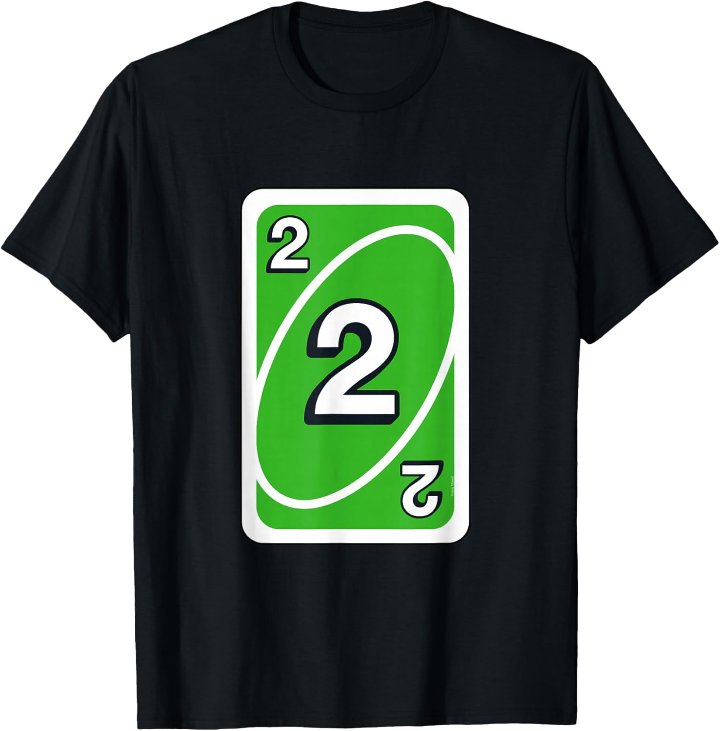 UNO Halloween Green 2 Card T-Shirt - T-Shirt | Black