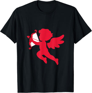 Bow Cupid T-Shirt - T-Shirt | Black