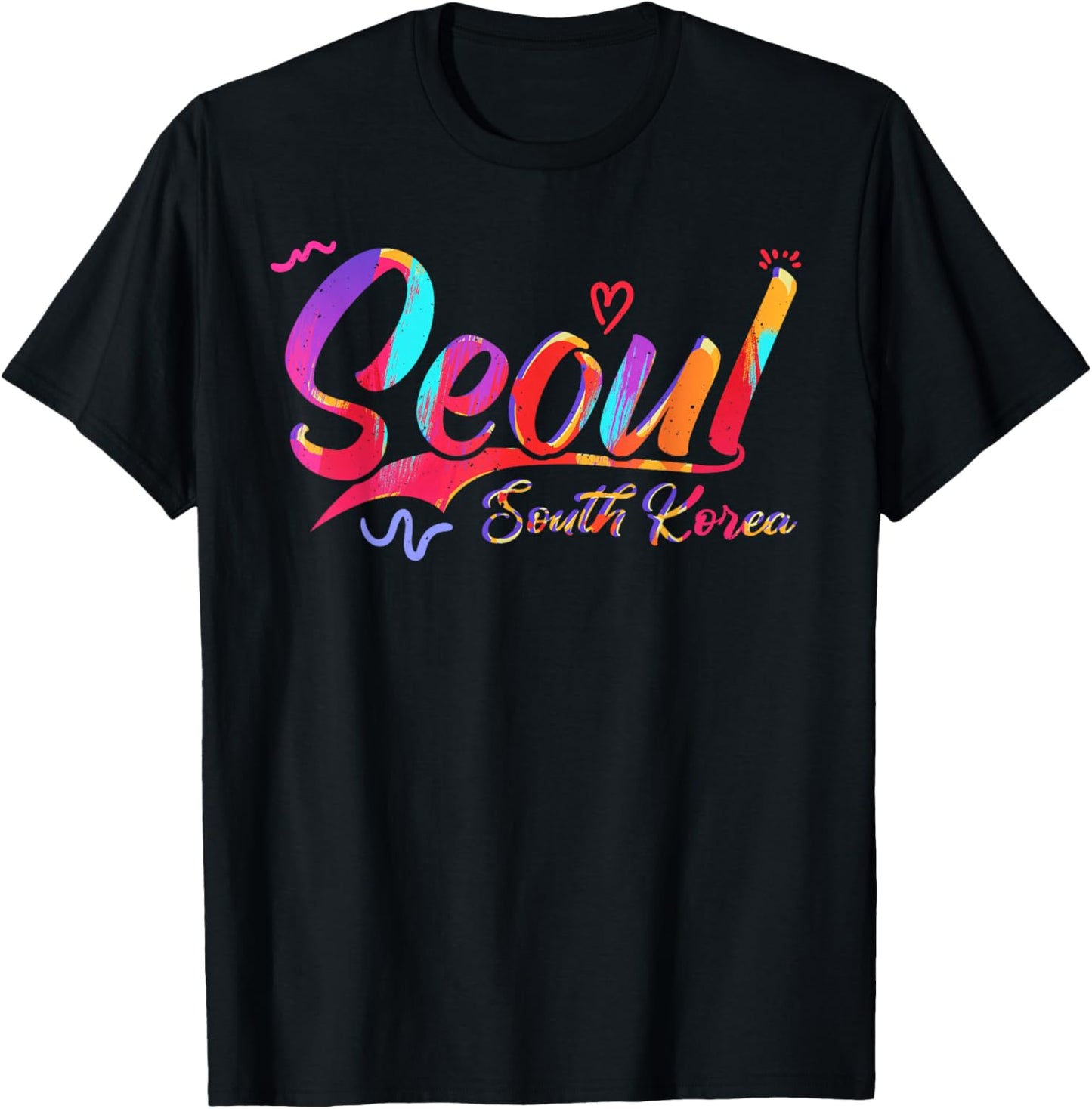 Seoul South Korea | Vacation Travel T-Shirt - T-Shirt | Black