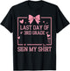 School Autograph Girls It's My Last Day of 3rd Grade Sign My T-Shirt - T-Shirt | Black