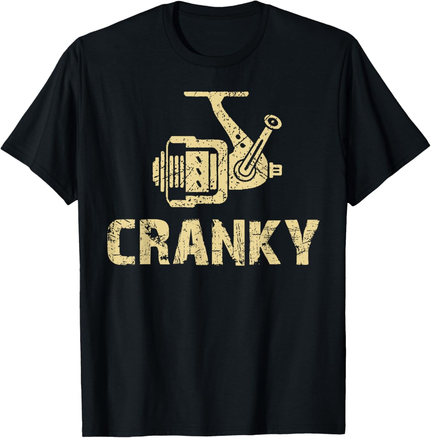 Crankbait Fishing Lure Cranky Funny Gift Fishing Lovers T-Shirt - T-Shirt | Black