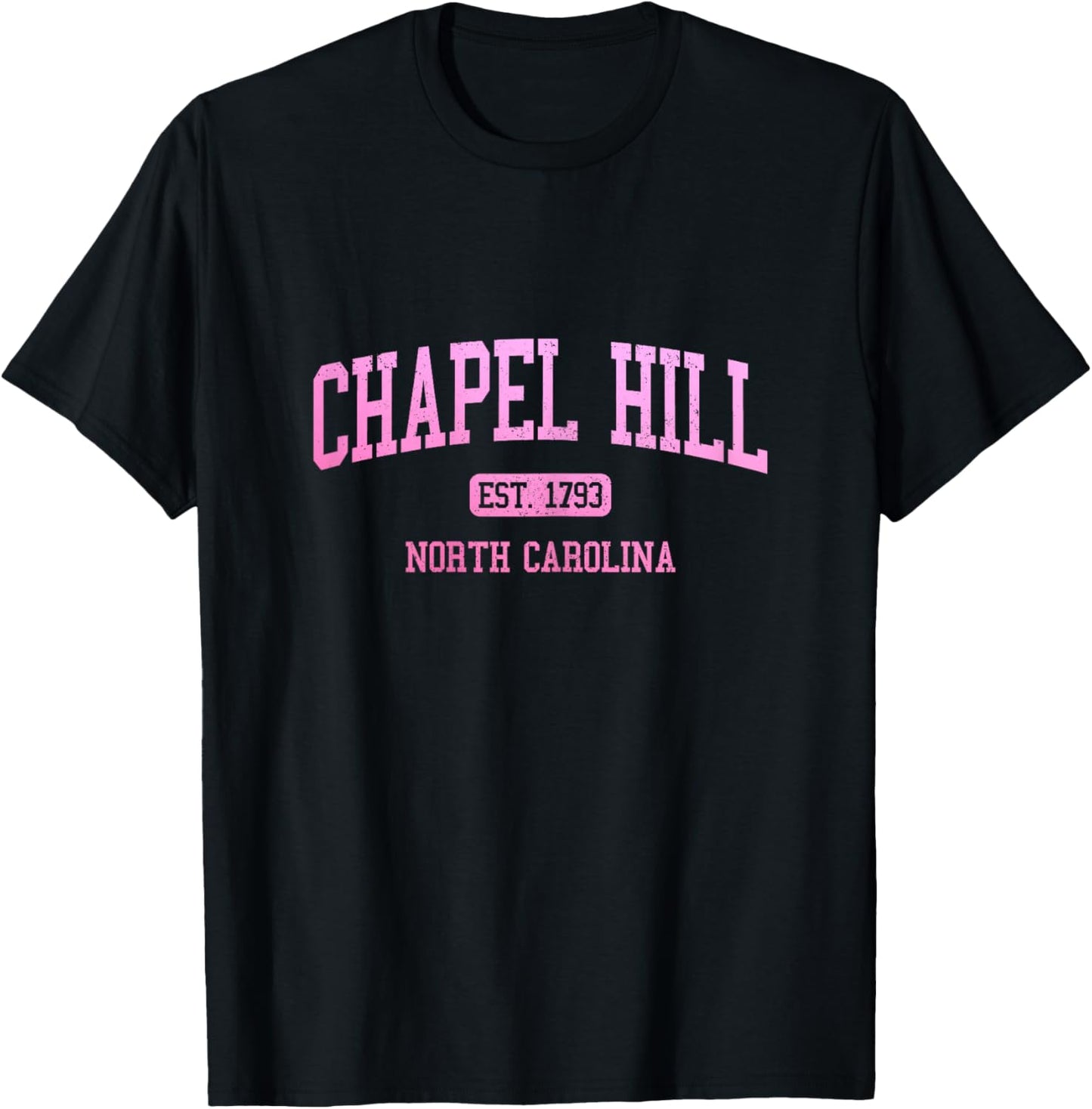 Chapel Hill North Carolina Vintage Pride Sports T-Shirt - T-Shirt | Black