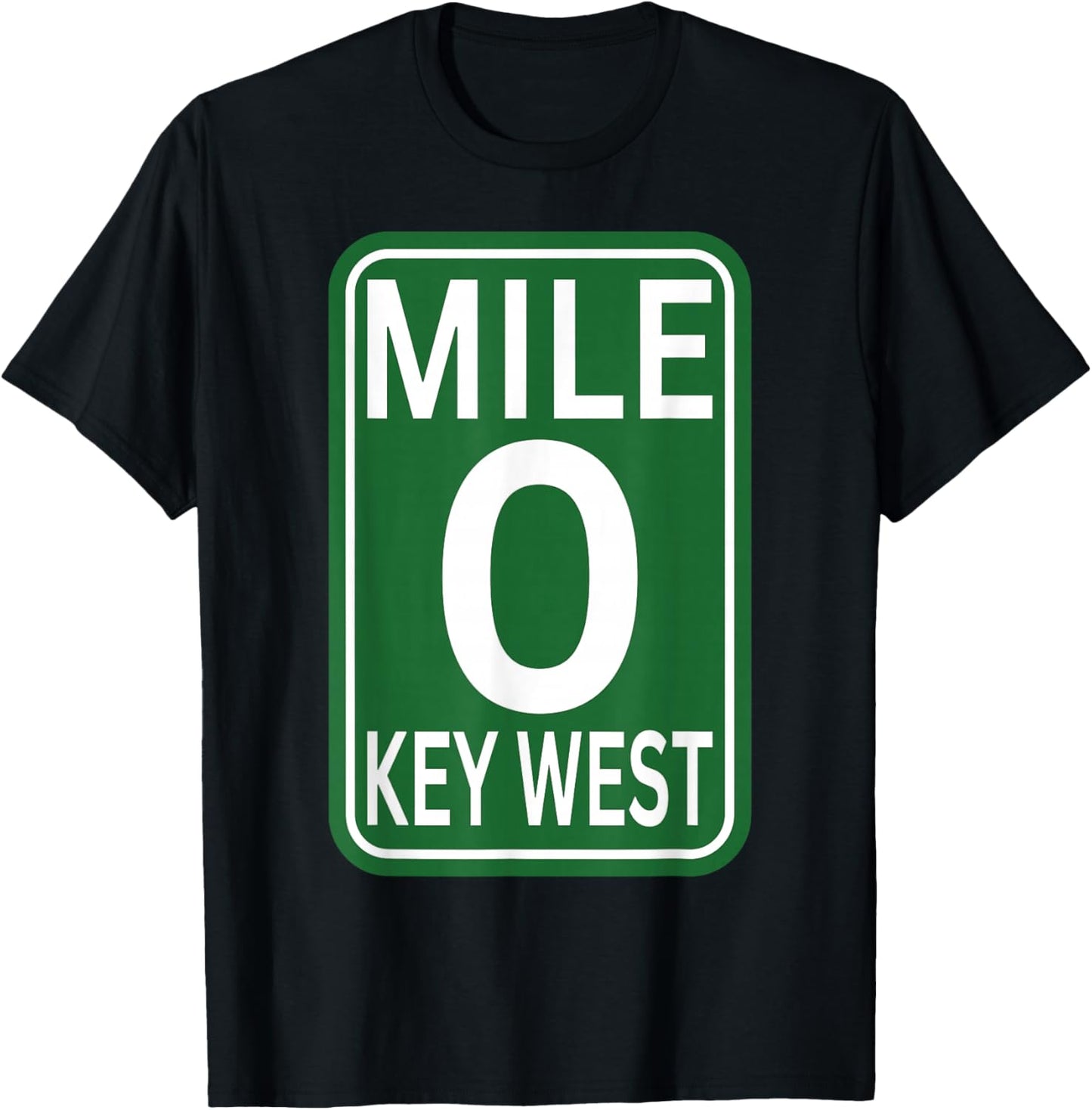 Mile marker Key West FL.mile zero route sing 2025 T-Shirt - T-Shirt | Black