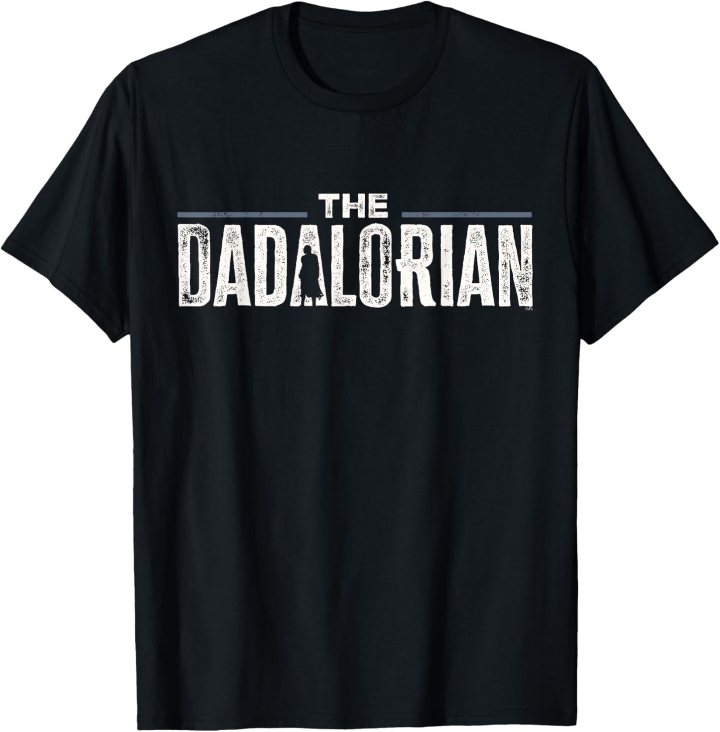 Star Wars The Mandalorian The Dadalorian Weathered Logo T-Shirt - T-Shirt | Black