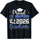 Proud Lil Brother of a Class of 2026 Graduate Senior T-Shirt - T-Shirt | Black