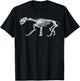 Smilodon fatalis Fossil Paleoart Paleontology Science T-Shirt - T-Shirt | Black