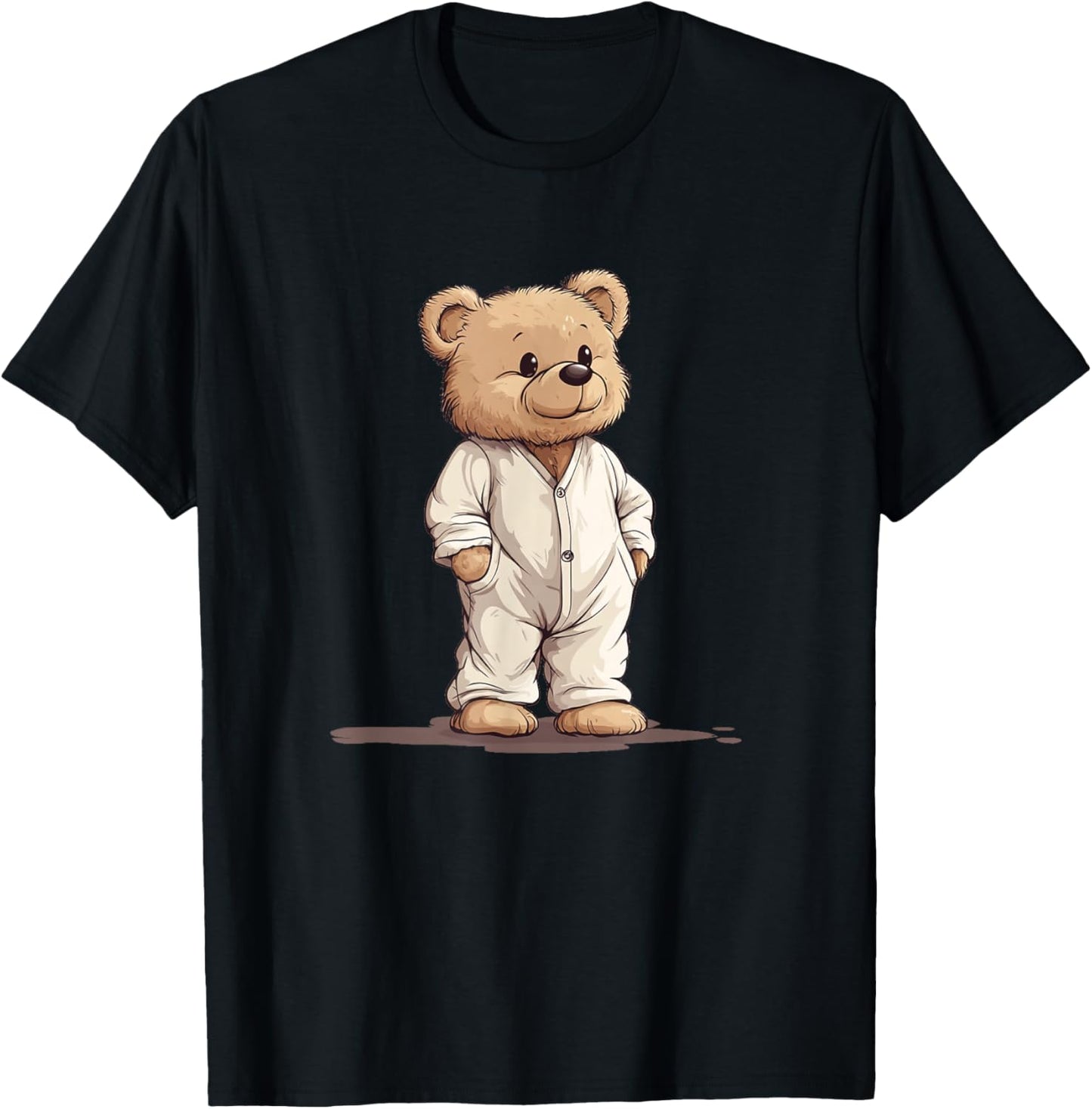 Sweet Dreams Teddy Bear with Pajamas T-Shirt - T-Shirt | Black