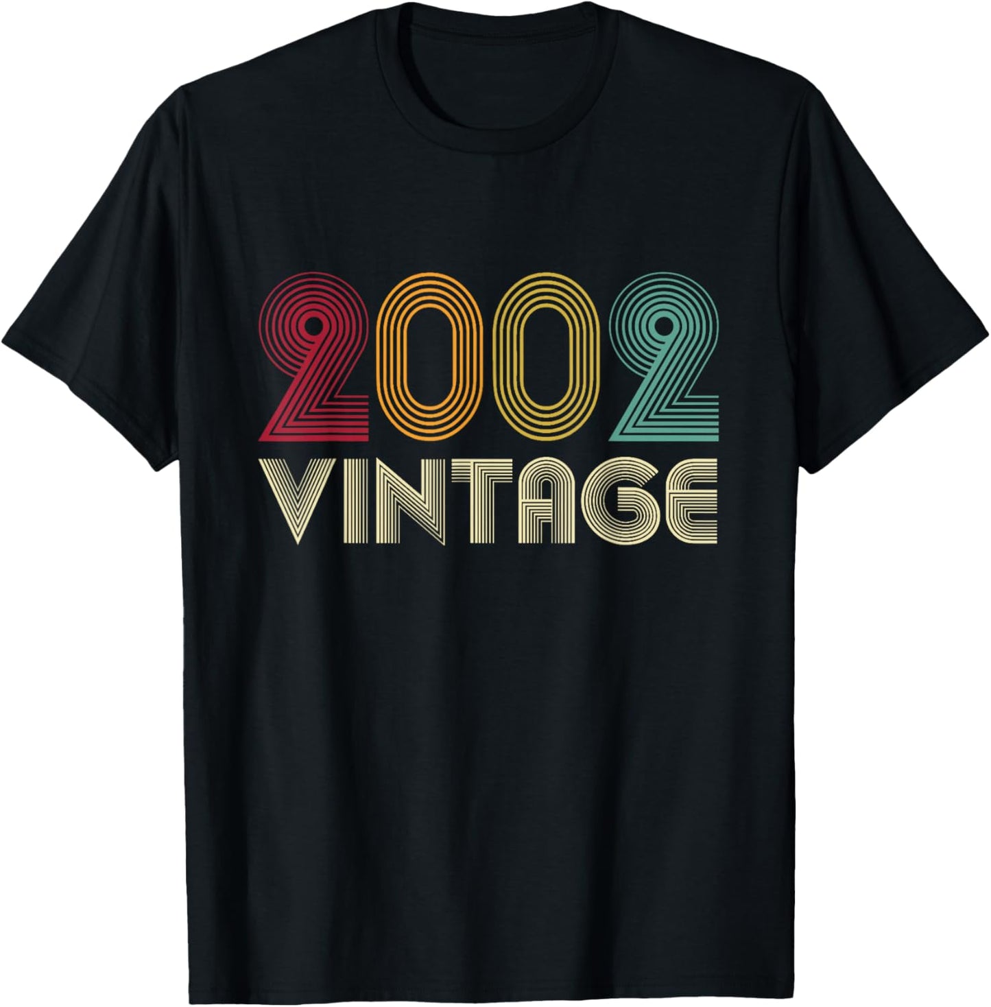 23rd Birthday Gift Retro Vintage 2002 T-Shirt - T-Shirt | Black
