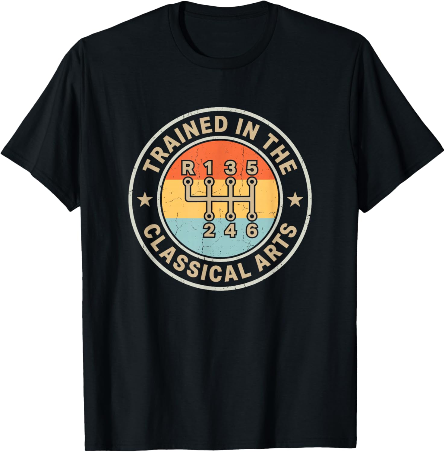 Trained in The Classical Arts Manual Transmission Cars Lover T-Shirt - T-Shirt | Black