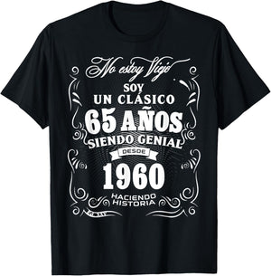 65th Birthday gift in Spanish Regalo cumpleanos 65 T-Shirt - T-Shirt | Black