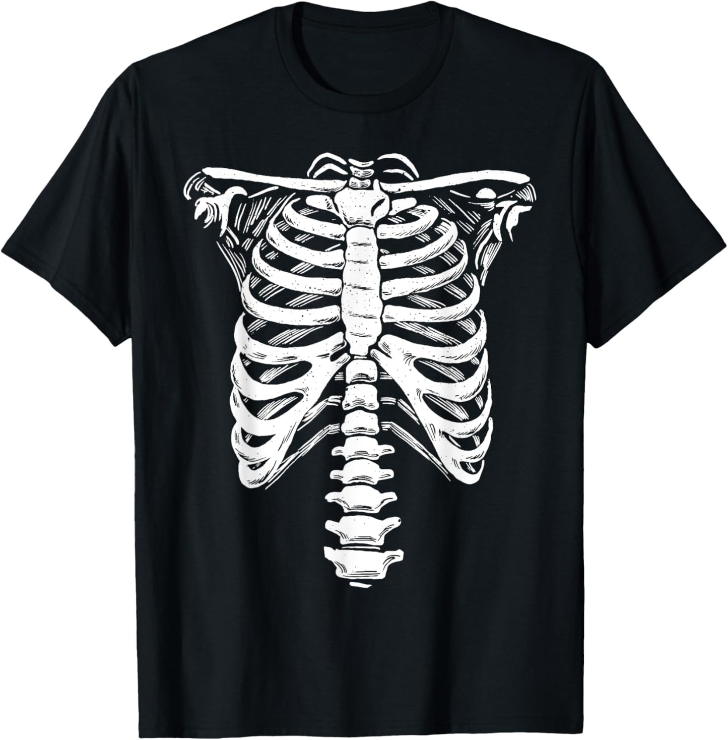 Costume Bone Ribcage Skeleton T-Shirt - T-Shirt | Black