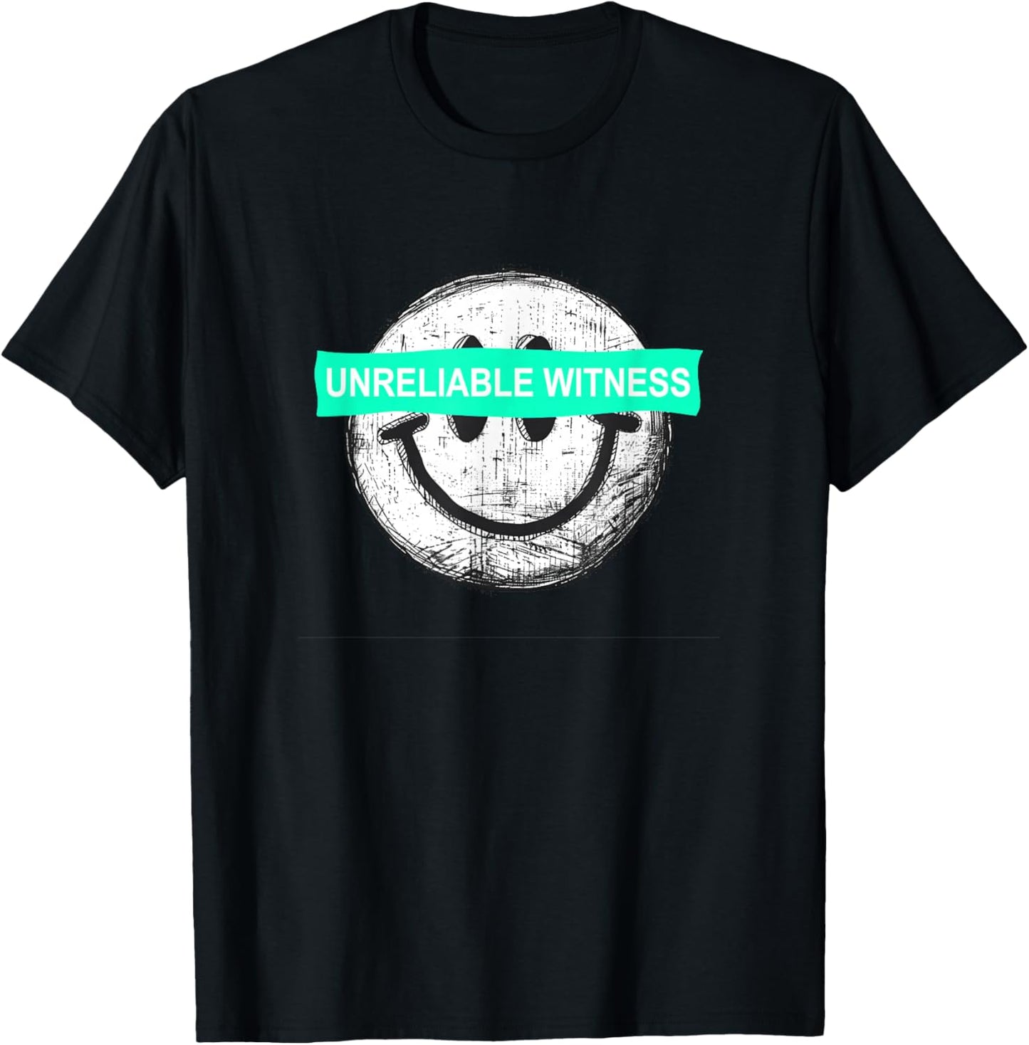 Light Teal Aqua Color Unreliable Witness Light Teal Aqua T-Shirt - T-Shirt | Black