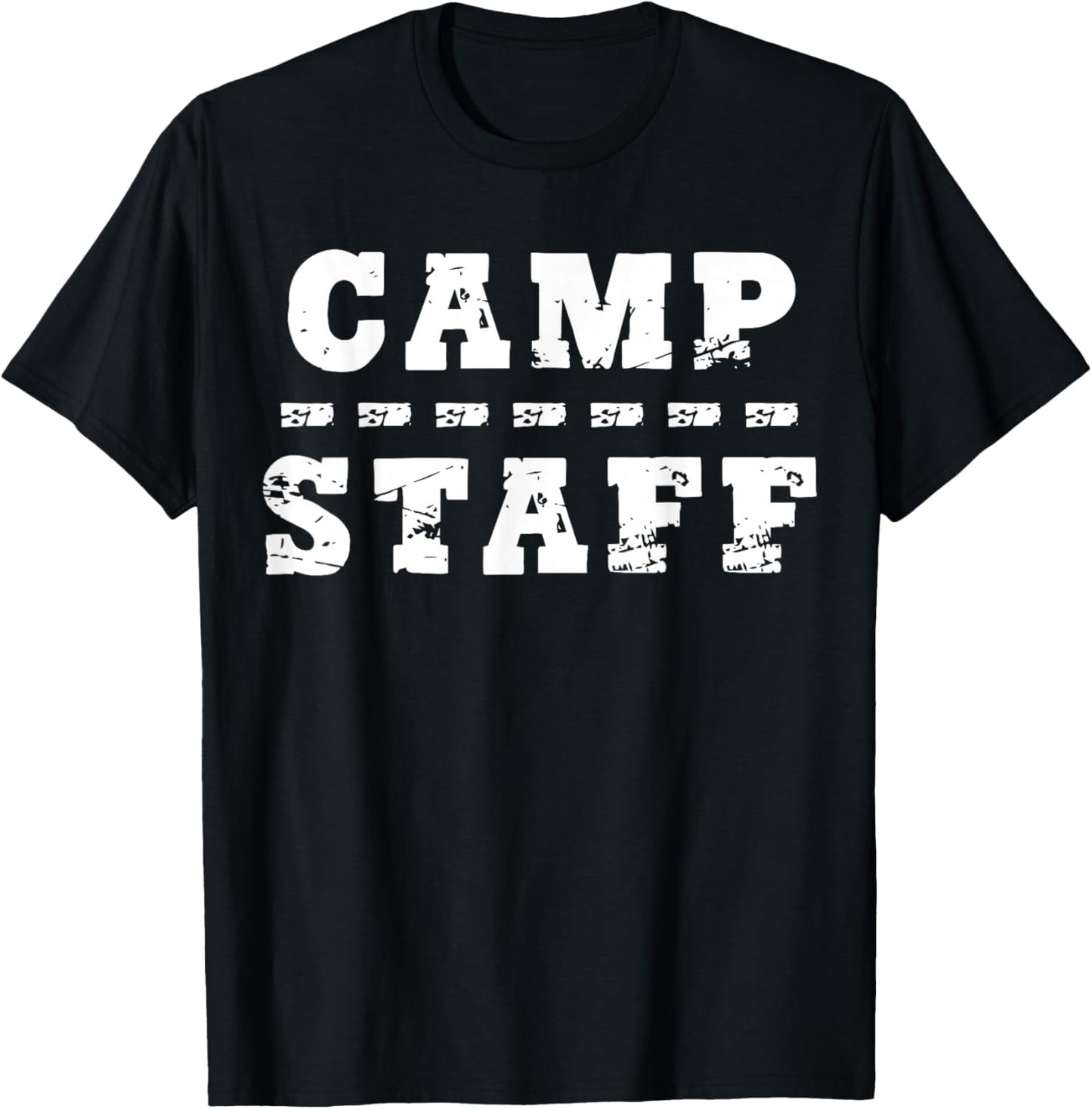 Camp Staff Summer Camp Staff Camping T-Shirt - T-Shirt | Black