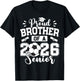 Proud Brother of A 2026 Senior Soccer Ball Graduation T-Shirt - T-Shirt | Black