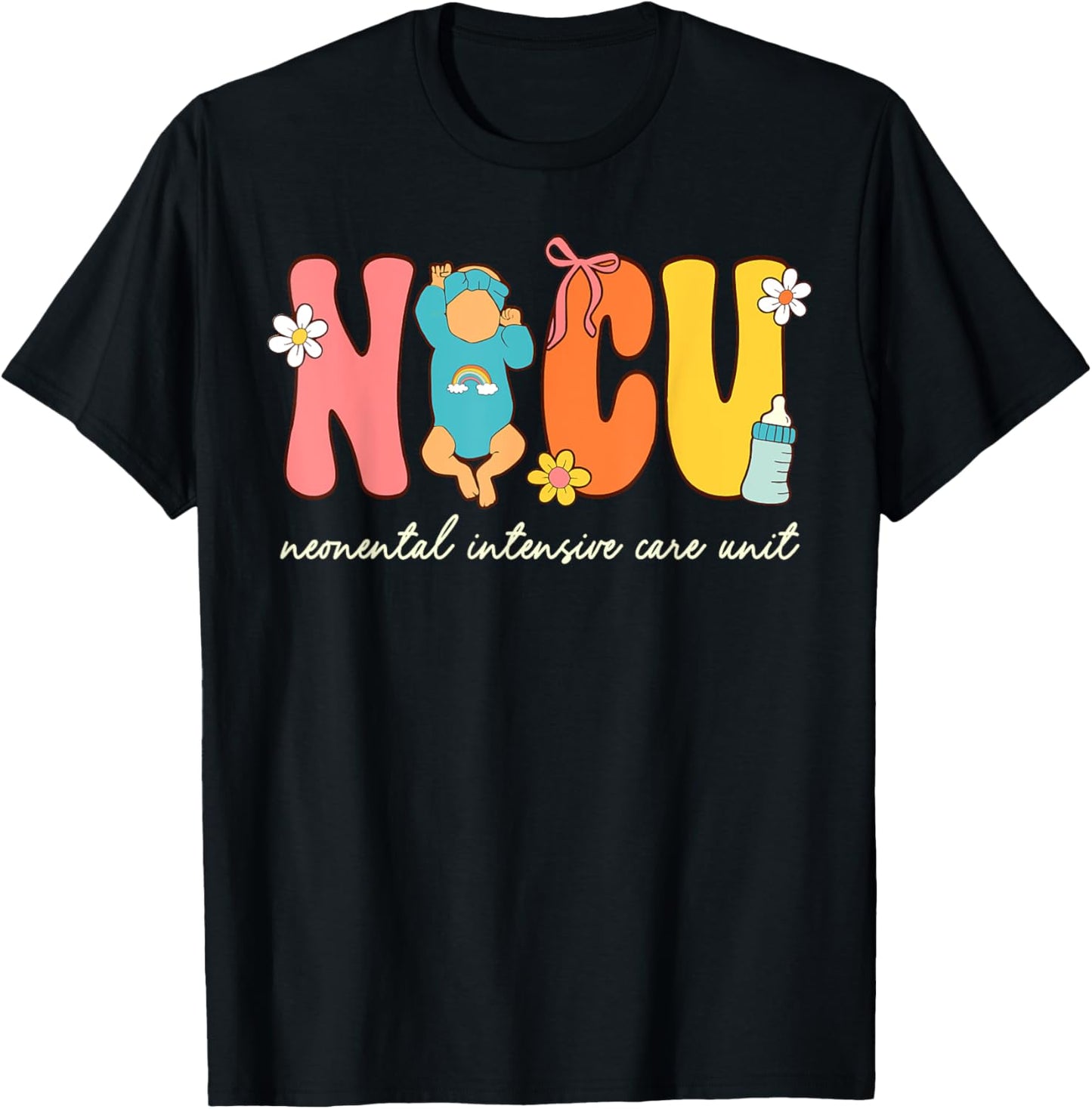 Nicu Nurse Neonatal Intensive Care Unit Groovy Nurse Life T-Shirt - T-Shirt | Black