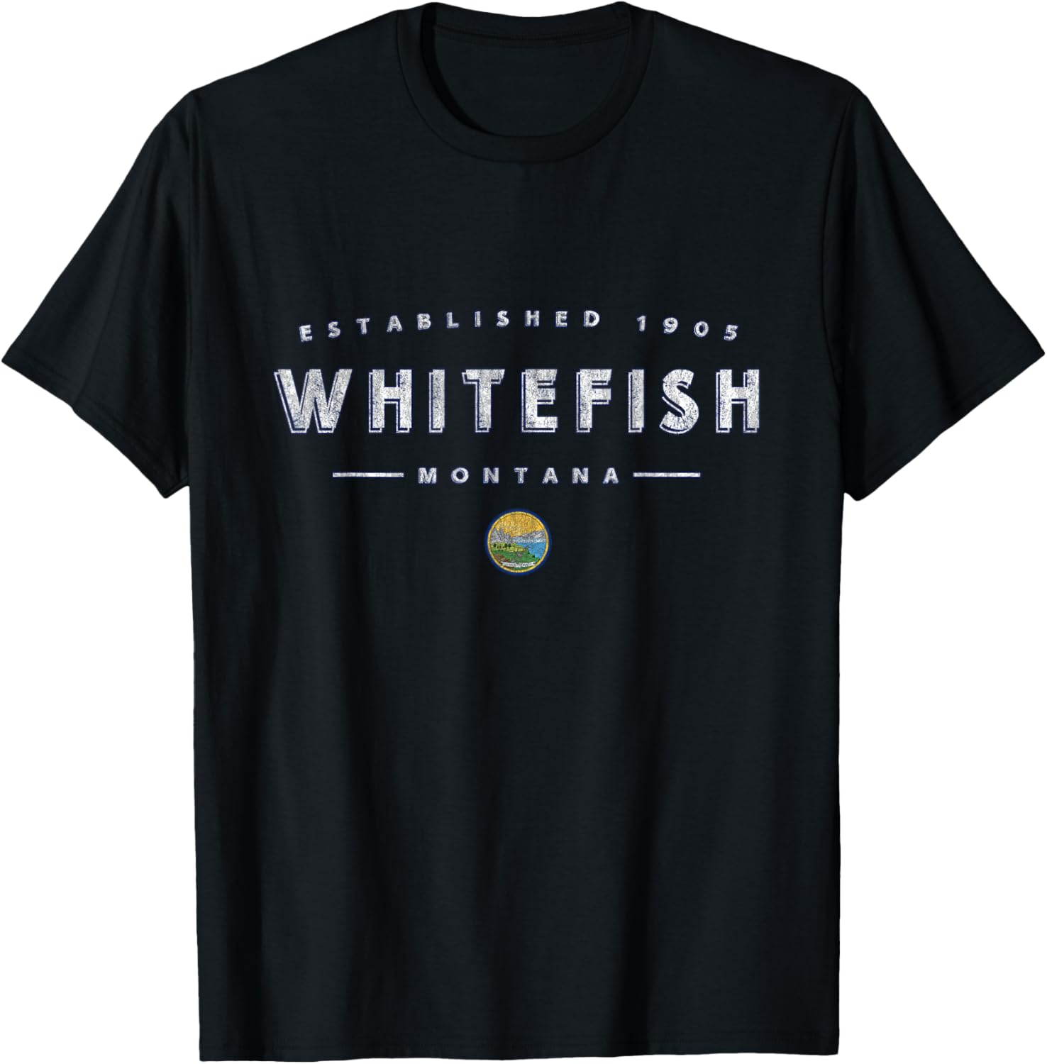 Whitefish Montana - Whitefish MT T-Shirt - T-Shirt | Black