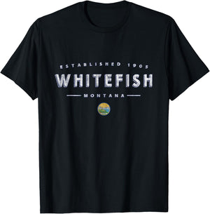 Whitefish Montana - Whitefish MT T-Shirt - T-Shirt | Black
