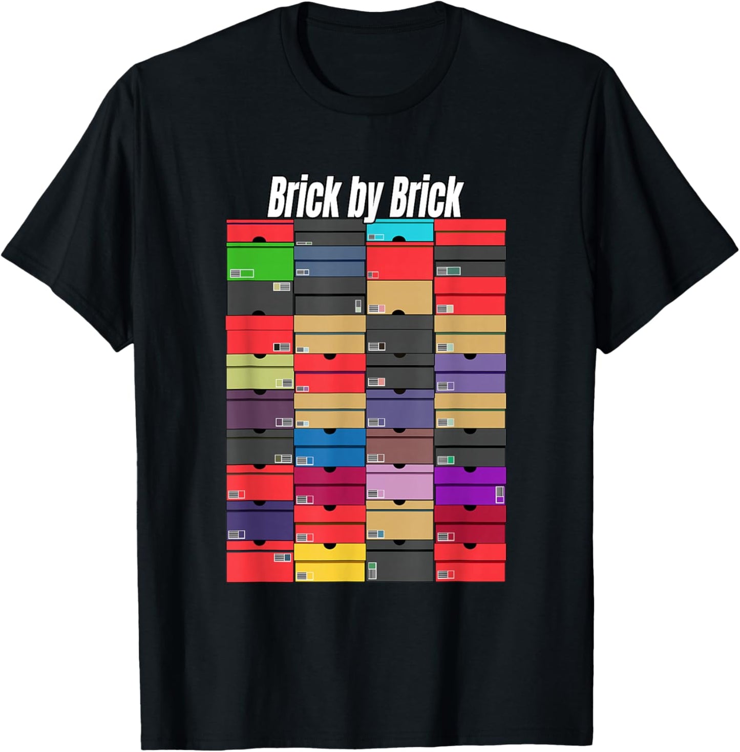 Sneaker Bricks v2 Sneaker Head T-Shirt - T-Shirt | Black