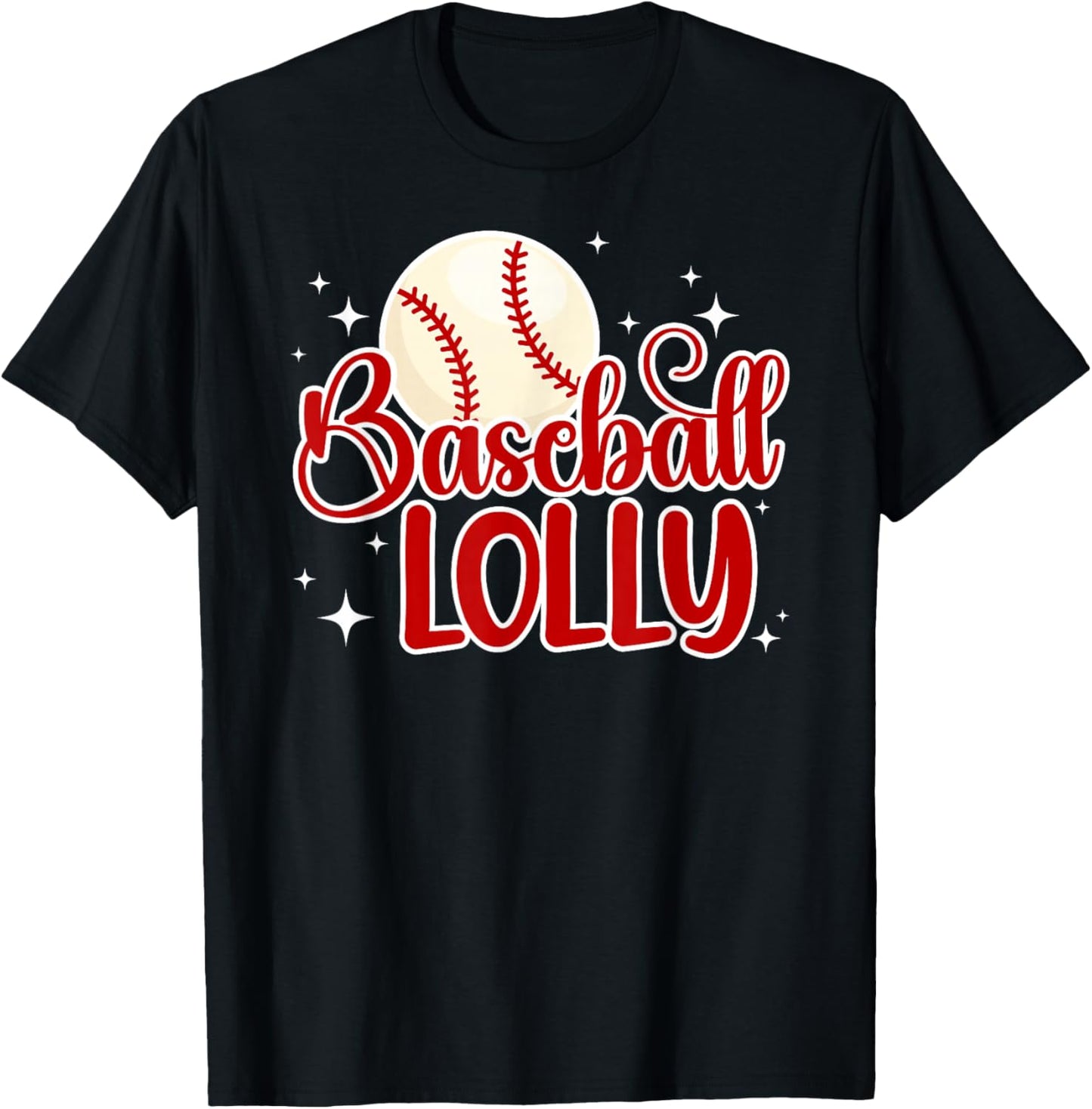 Baseball Lolly Of A Baseball Player Lolly T-Shirt - T-Shirt | Black